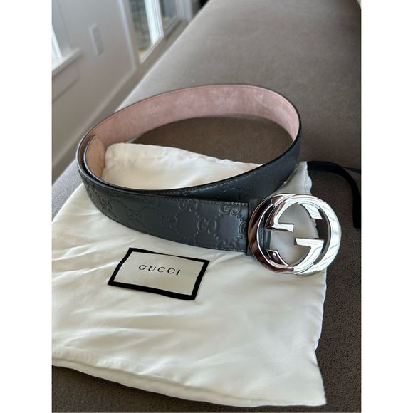 Gucci Other - Gucci calfskin interlocking Gs belt size 85 411924
